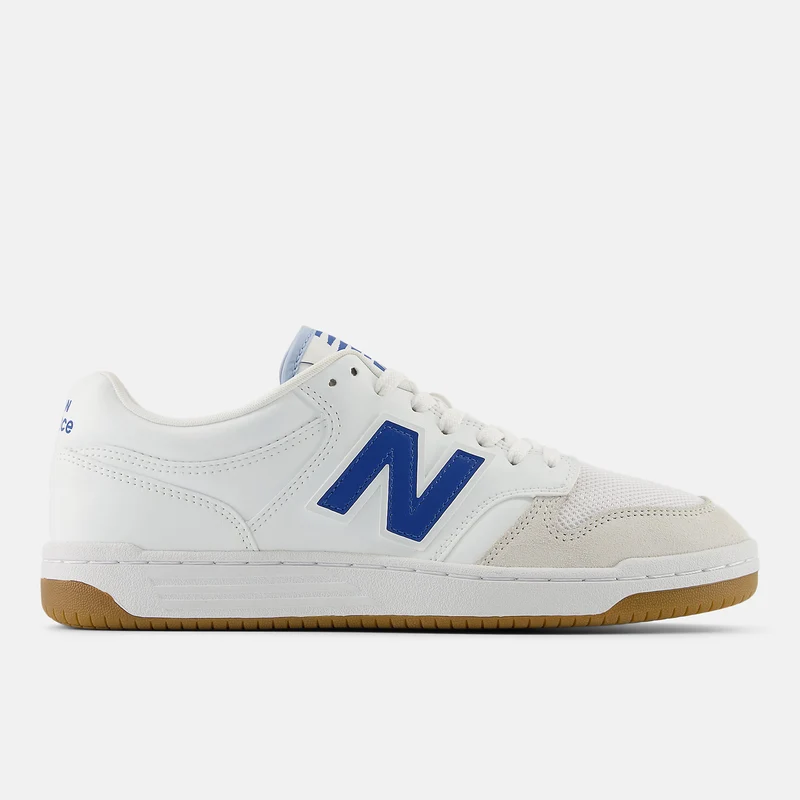 New Balance Unisex-Basketball-Modetrainer – Weiß / Blauer Achat