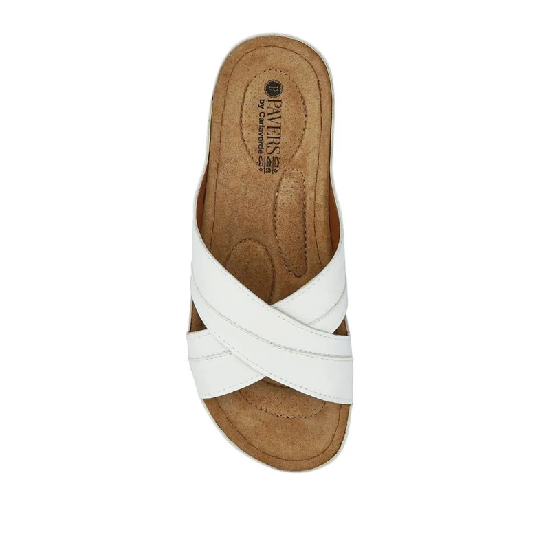 Crossover Mule Sandals - SERAY33007 / 320 090 - White