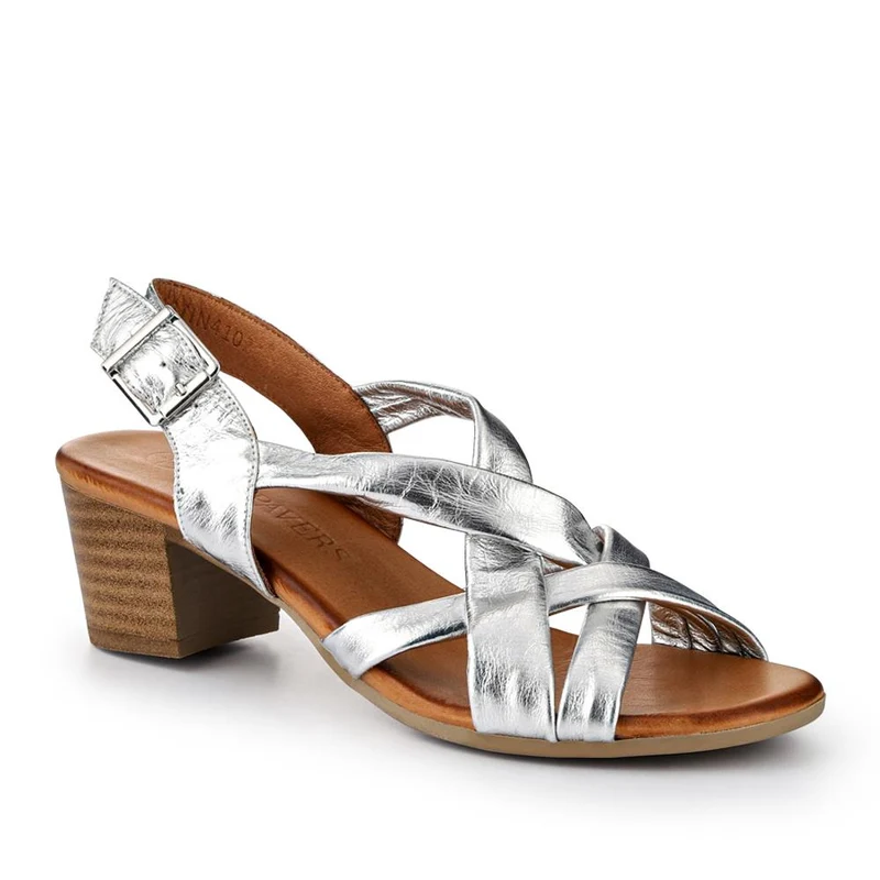 Leather Block-Heeled Sandals - METIN41002 / 327 522