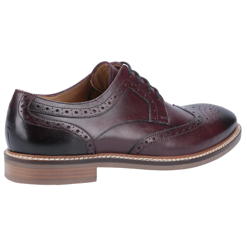 Hush Puppies Herren Bryson Lederschuhe – Rot