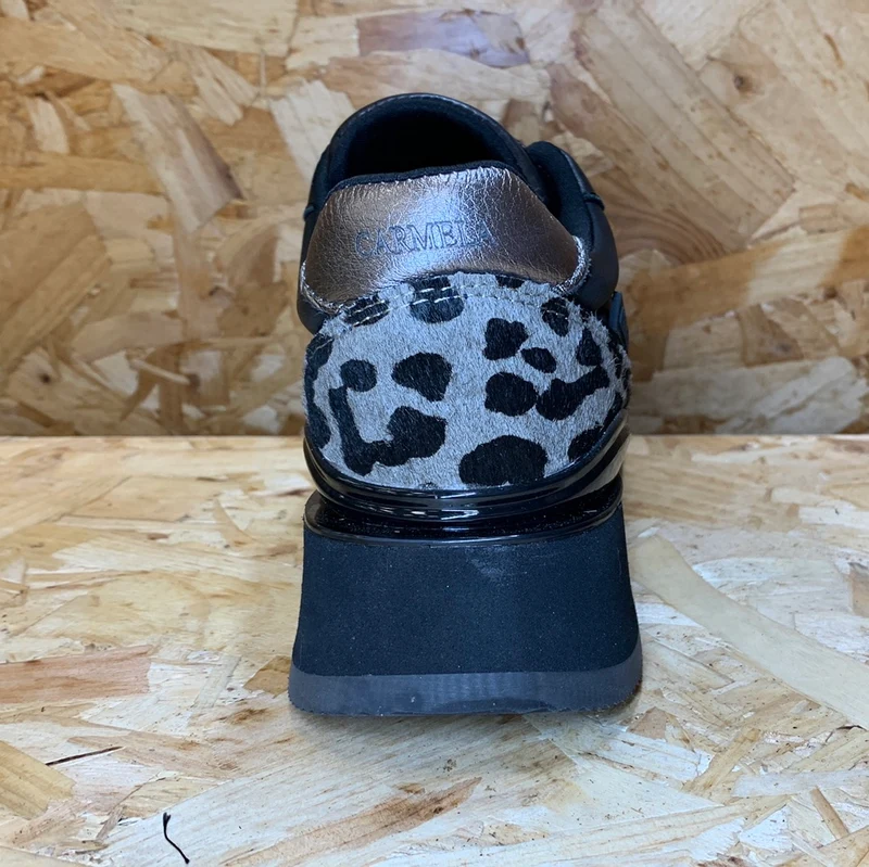 Carmela Mode-Sneaker aus Leder für Damen – Schwarz