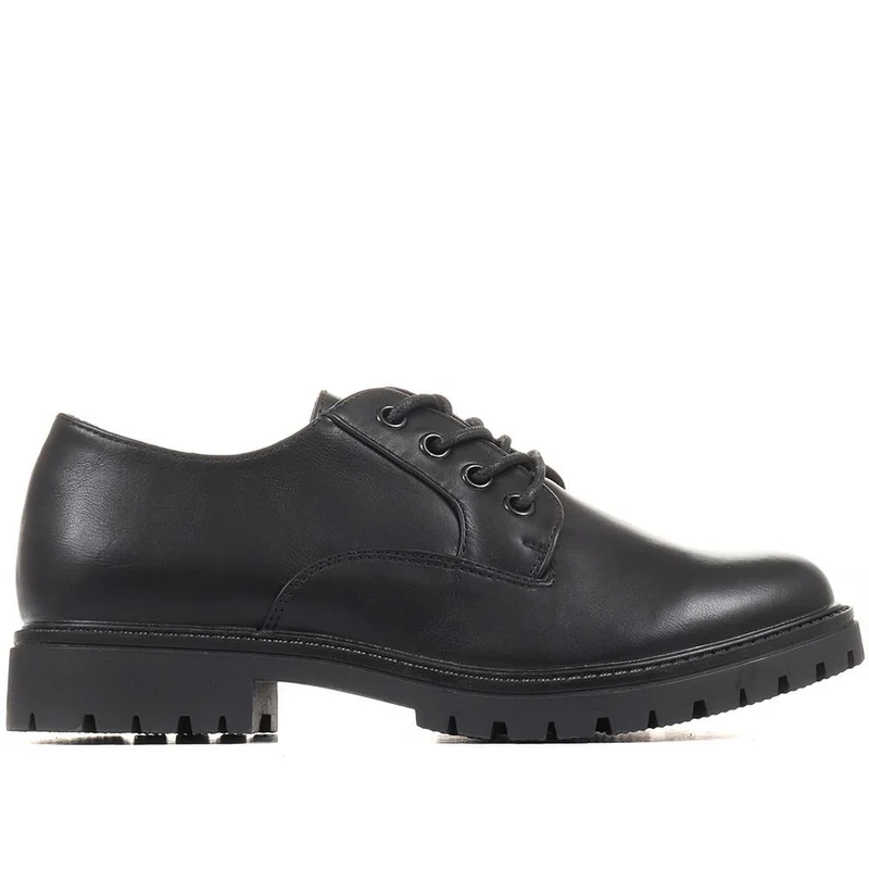 Lightweight Lace Up Shoes - WBINS36118 / 322 793 - Black