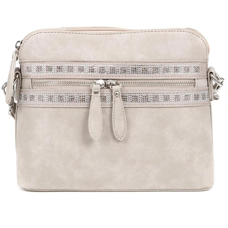 Zip-Fasten Crossbody Bag - RIM37005 / 323 896 - Beige