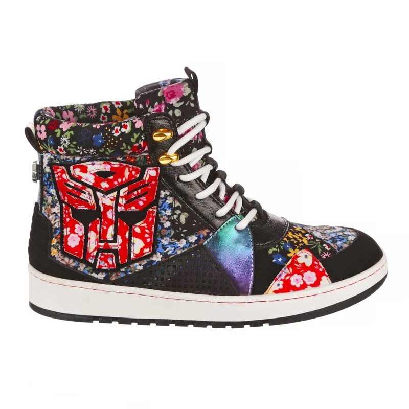 Irregular Choice Frauen Transformers Epic Battle High-Top-Sneaker – Schwarz