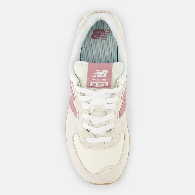 New Balance Damen 574 Fashion Trainer – Beige / Rosa