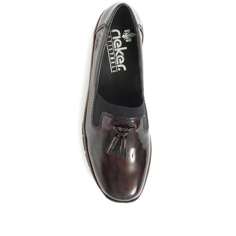 Slip-On Wedge Shoes - RKR32516 / 319 087 - Burgundy Patent