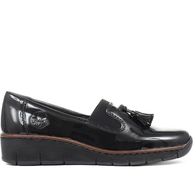 Slip-On Wedge Shoes - RKR32516 / 319 087 - Black Patent