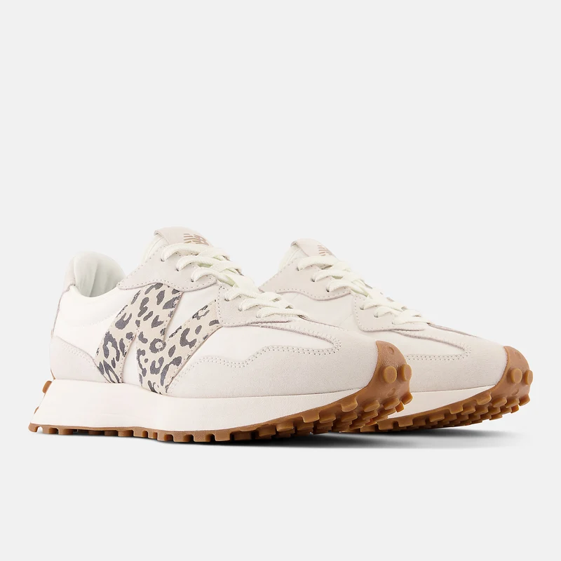 New Balance Damen-Sneaker 327 Fashion – Beige/Leopardenmuster