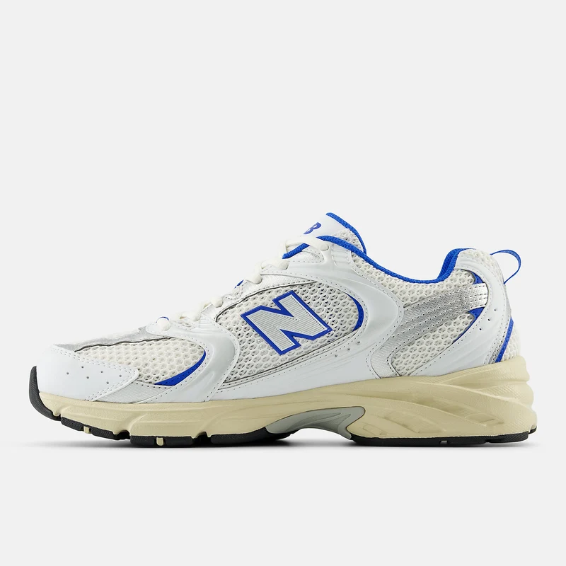New Balance Unisex 530 Fashion Trainer – Weiß / Blau Oasis