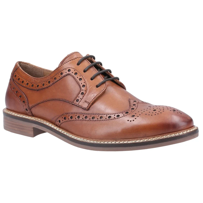 Hush Puppies Herren Bryson Lederschuhe – Braun