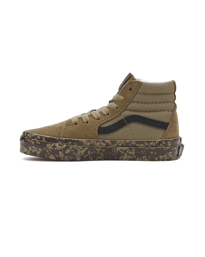 VANS Sk8-Hi Tye Dye-Turnschuhe für Kinder – Seitenwandbraun