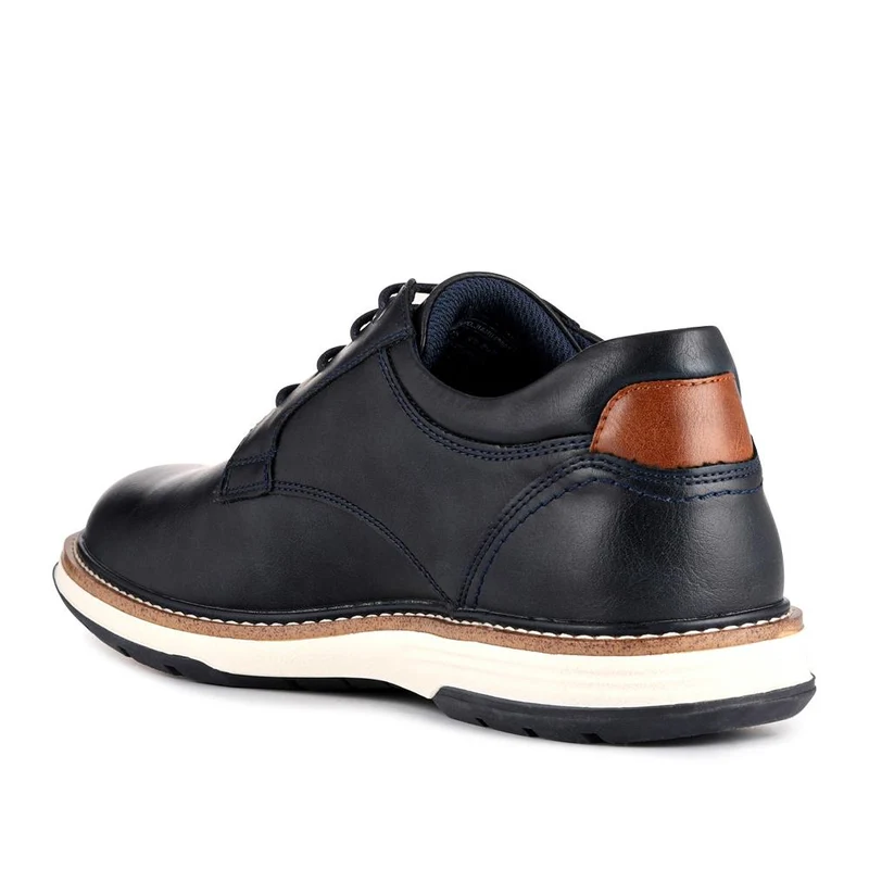 Wide Fit Lace-Up Casual Shoes - JIAHU40005 / 325 960 - Navy