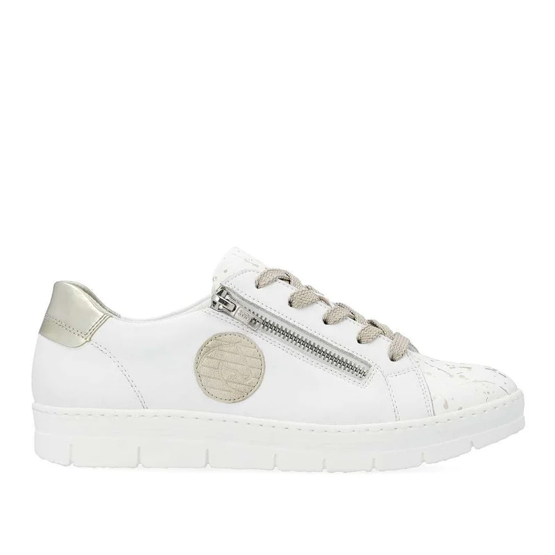 Remonte Modische Damen-Ledersneaker – Weiß