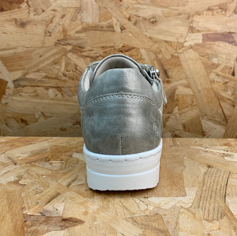 Remonte Damenmode-Ledersneaker – Metallic