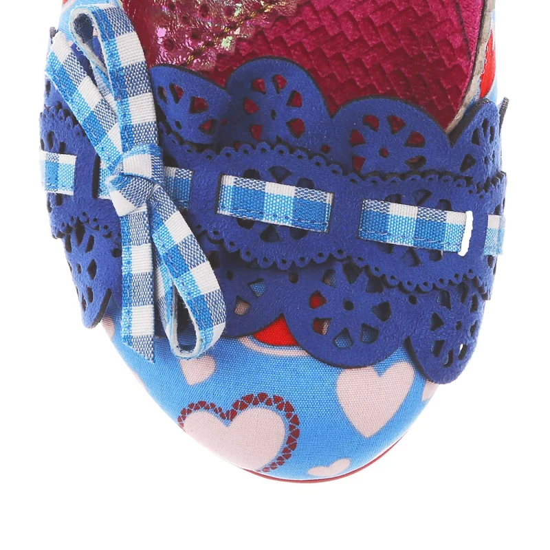 Irregular Choice Make My Day High Heel für Damen – Blau