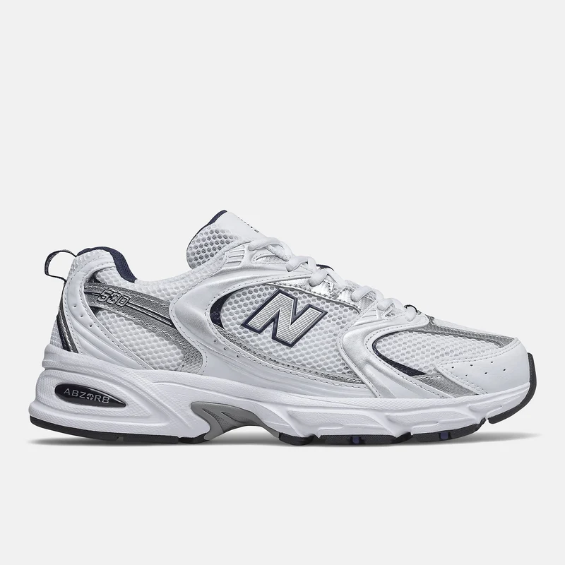 New Balance Unisex 530 Fashion Trainer – Weiß / Schwarz
