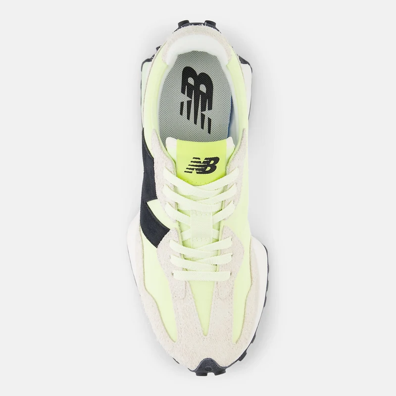 New Balance Damen-Sneaker 327 Fashion – Limette/Schwarz/Beige
