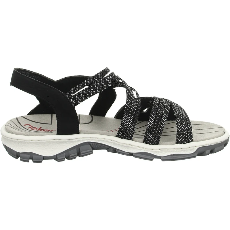 Rieker Sportliche Sandalette bis 30mm Sohlenhöhe