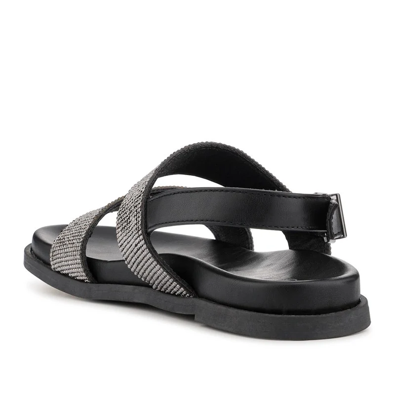 Buckled Slingback Sandals - PLAN41011 / 327 142 - Black