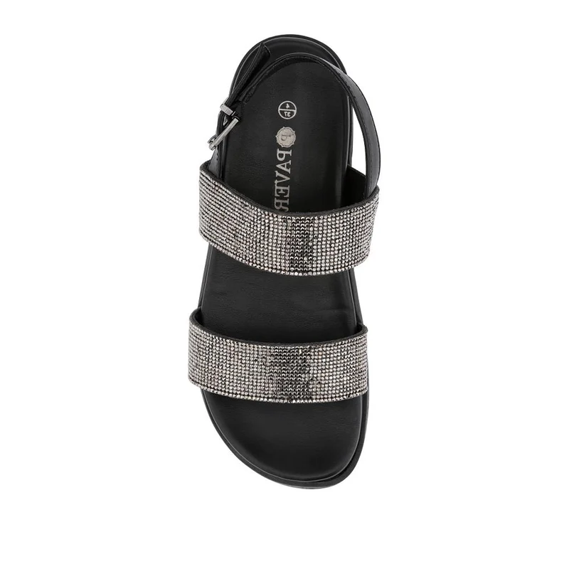Buckled Slingback Sandals - PLAN41011 / 327 142 - Black