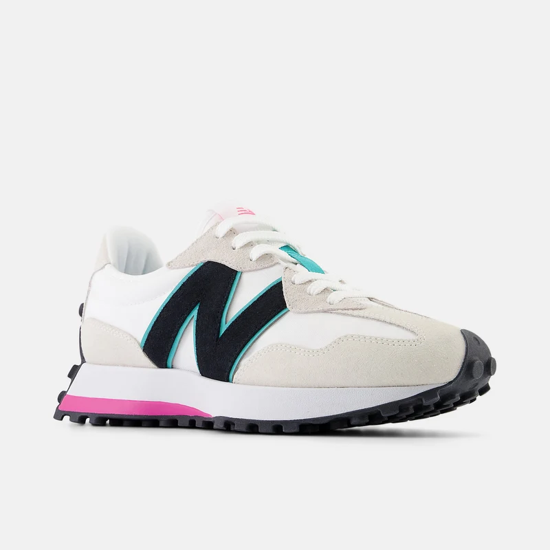 New Balance Damen-Sneaker 327 Fashion – Weiß / Schwarz / Rosa