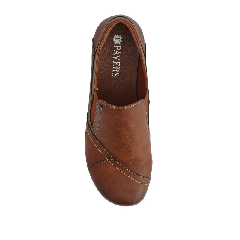 Elasticated Slip-On Shoes - WOIL42008 / 327 894 - Brown