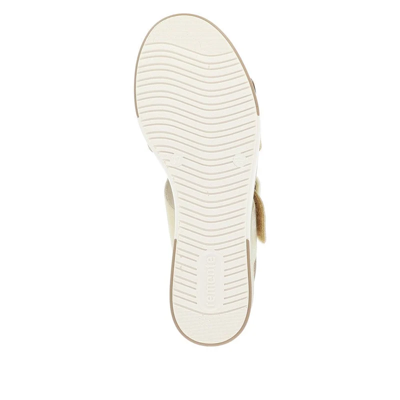 Remonte Modische Keilsandalette für Damen – Beige