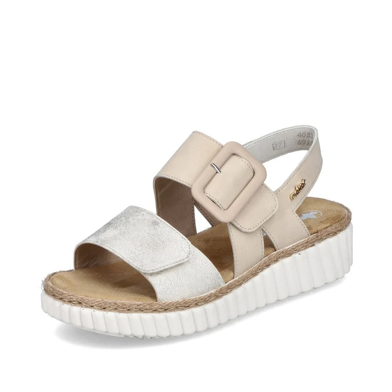 Rieker Damenmode-Sandale – Beige
