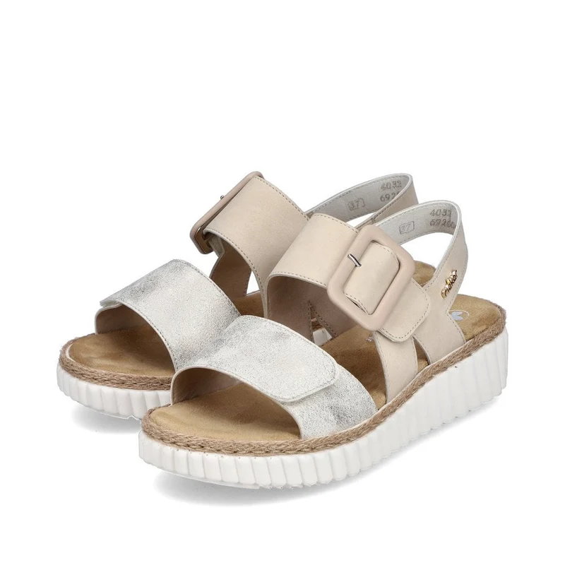 Rieker Damenmode-Sandale – Beige