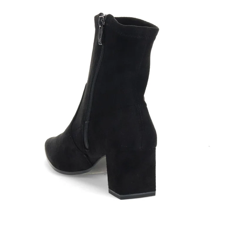 Smart Block-Heeled Ankle Boots - CAPRI40500 / 326 603 - Black