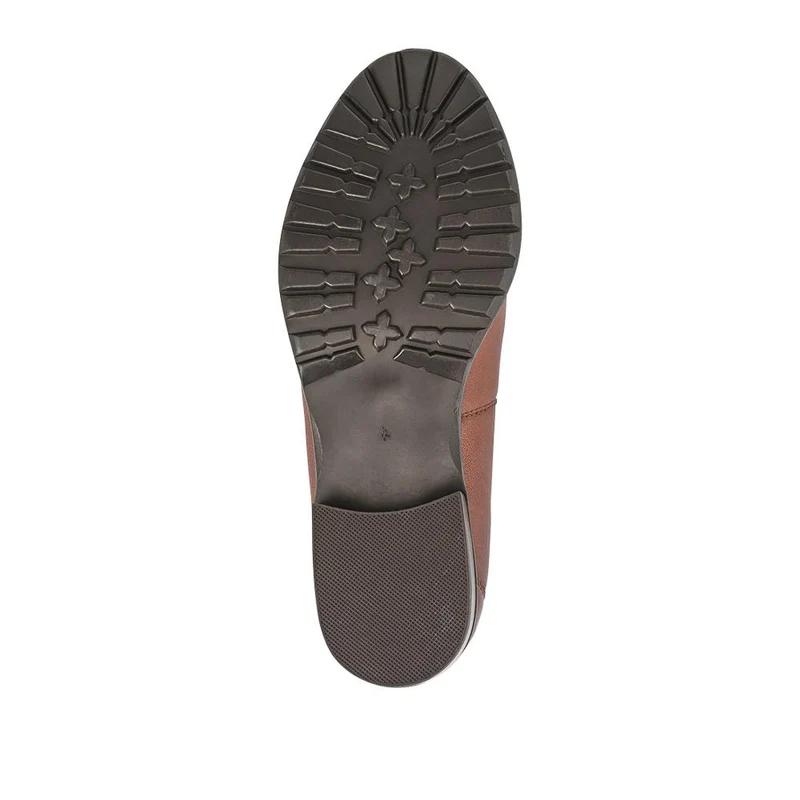 Smart Leather Slip-On Shoes - RNB42005 / 327 953 - Tan
