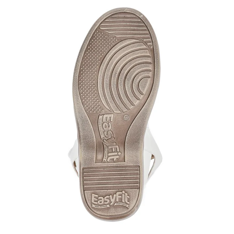 Extra-Wide Touch-Fasten Sandals - CARYL / 325 590 - White