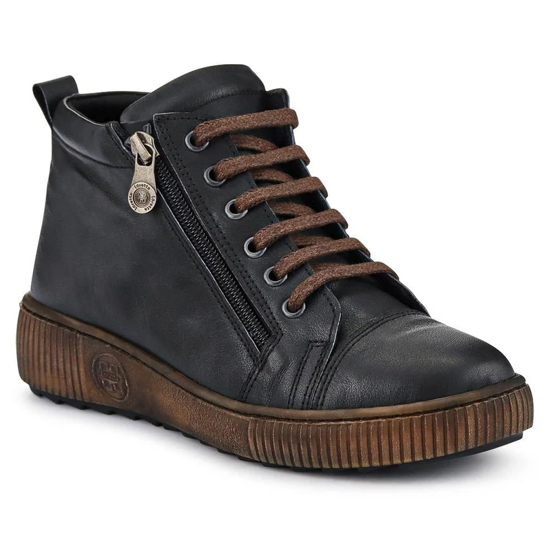 Leather Lace-Up Boots - HAK40013 / 326 039