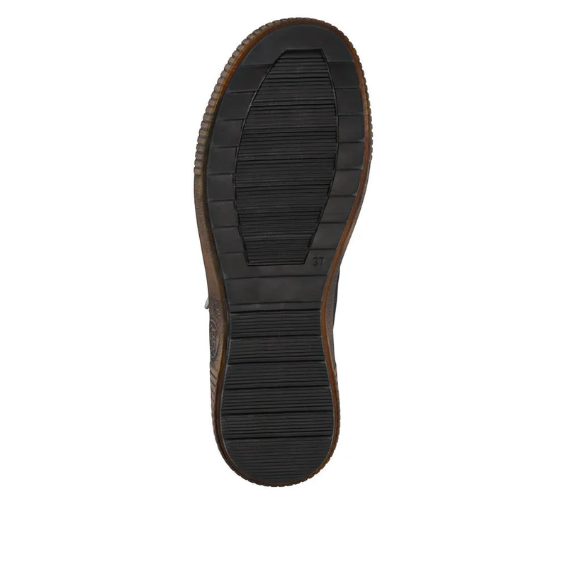 Leather Lace-Up Boots - HAK40013 / 326 039 - Black