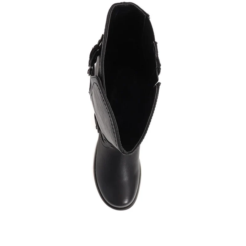 Knee-High Boots - WBINS38088 / 324 687 - Black