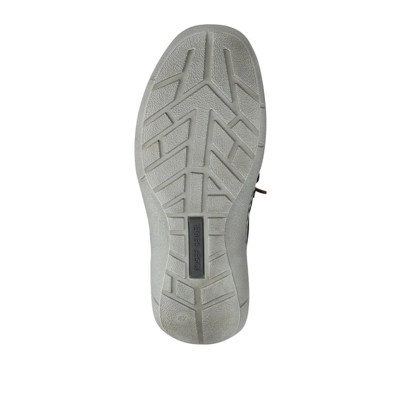 Wide-Fit Leather Bungee-Laced Trainers - JOSEF41506 / 327 049 - Navy