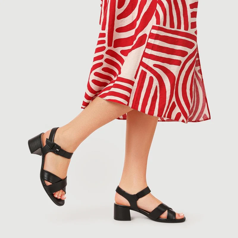 Block-Heeled Smart Sandals - GAB41534 / 327 284 - Black