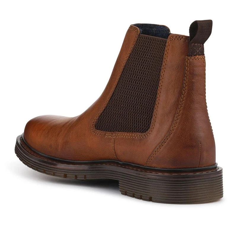 Bugatti Leather Chelsea Boots - BUG42507 / 327 677 - Brown