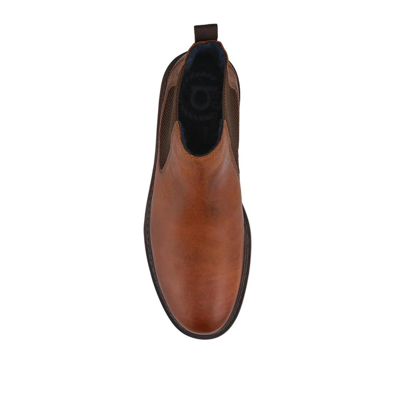 Bugatti Leather Chelsea Boots - BUG42507 / 327 677 - Brown