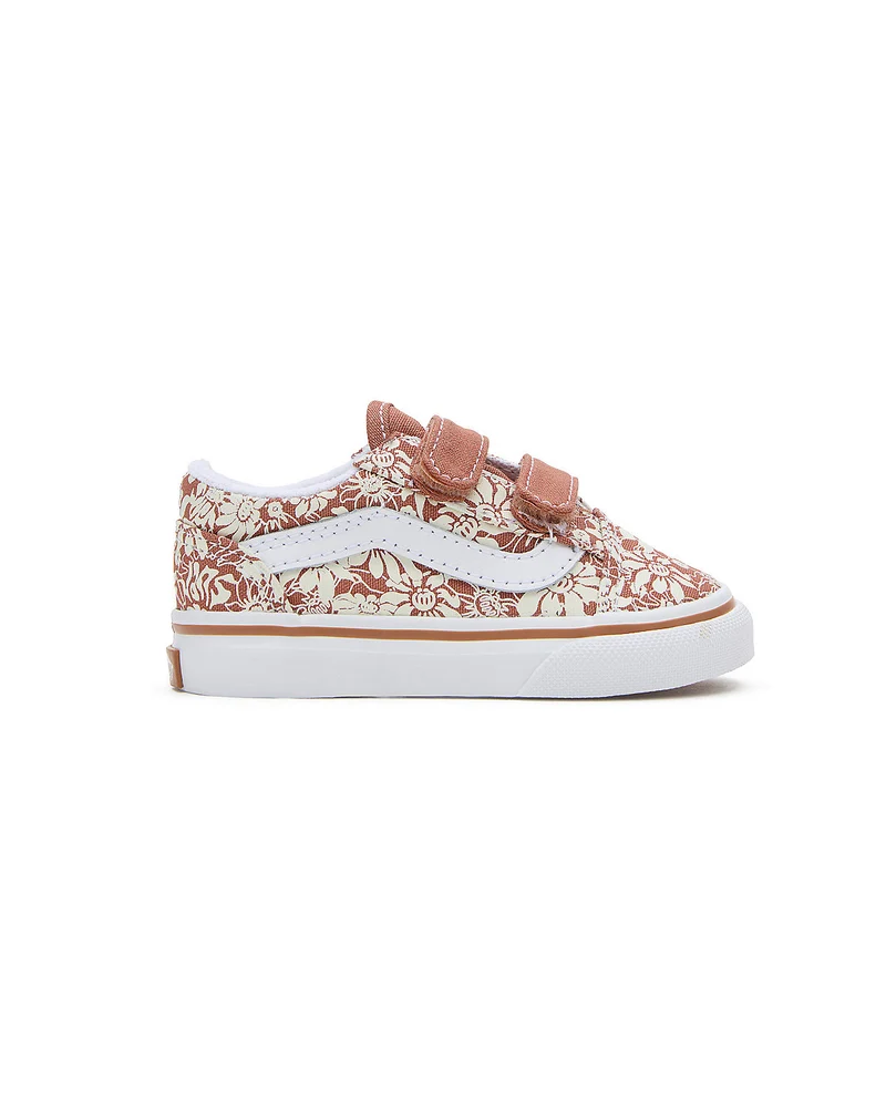 VANS Old Skool V Summer Bloom-Sneaker für Kleinkinder – Autumn Leaf