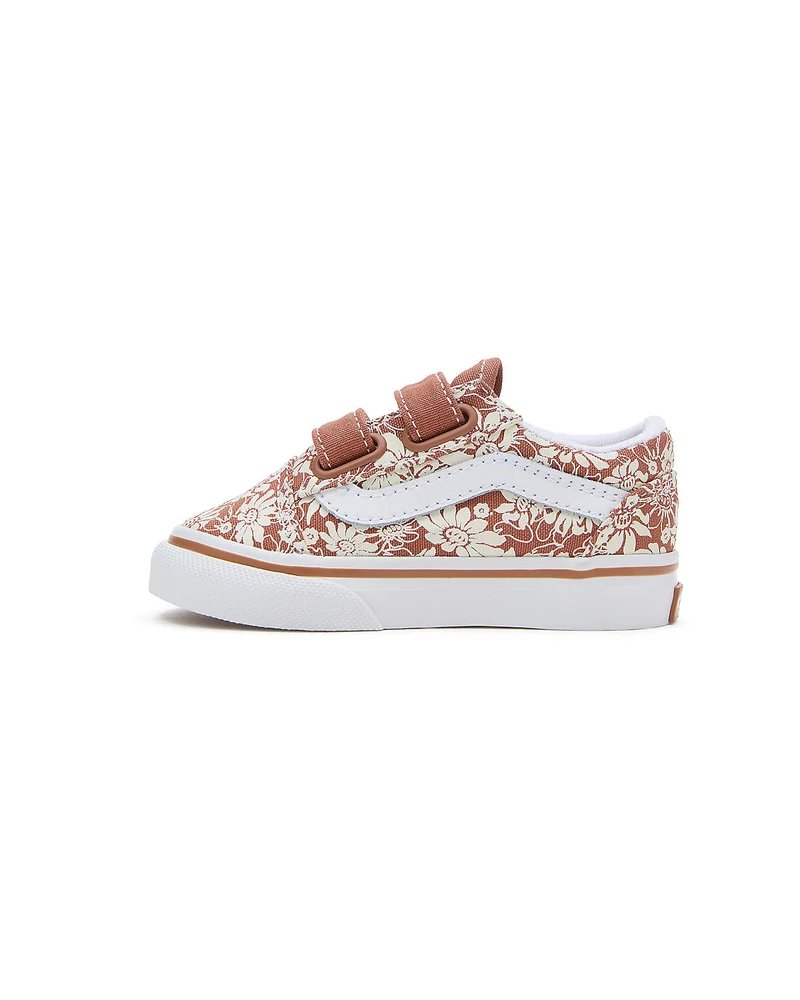VANS Old Skool V Summer Bloom-Sneaker für Kleinkinder – Autumn Leaf