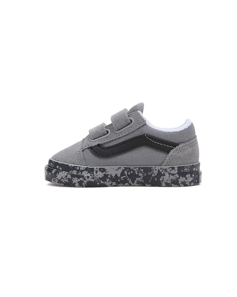 VANS Old Skool V Tie Dye Sidewall-Sneaker für Kleinkinder – Grau