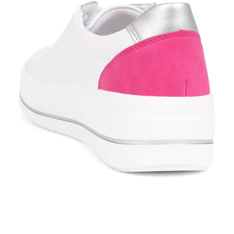 Contrasting Zip Trainers - DRS39504 / 325 414 - White Multi