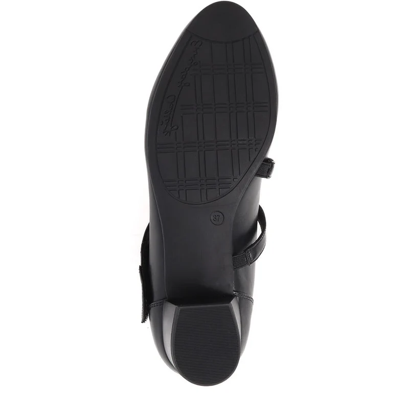 Block-Heeled Mary Janes - JANSP39017 / 325 120 - Black