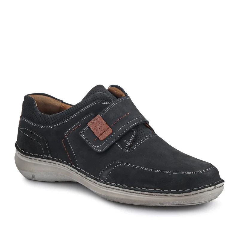 Wide-Fit Leather Touch-Fasten Shoes - JOSEF41507 / 327 047
