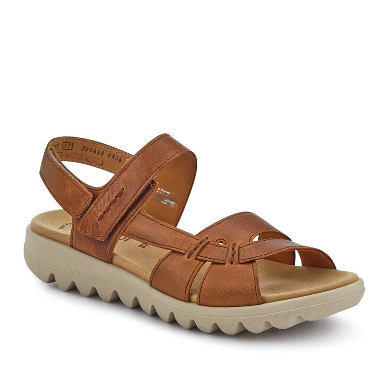 Chang Leather Dual Touch Fastening Sandals - GAB41526 / 327 033 - Tan