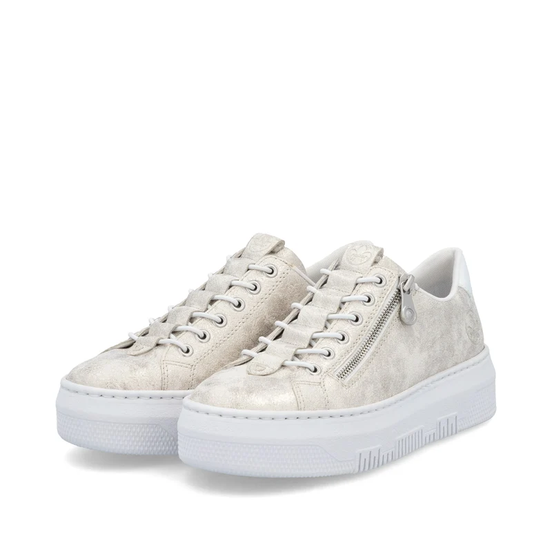 Rieker Plateau-Sneaker für Damen – Metallic