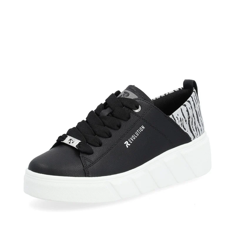 Rieker Womens Evolution Fashion Trainer - Schwarz