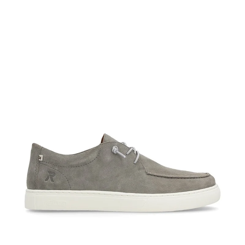 Rieker Herren Evolution Slip-On-Wildleder-Pantoletten – Grau