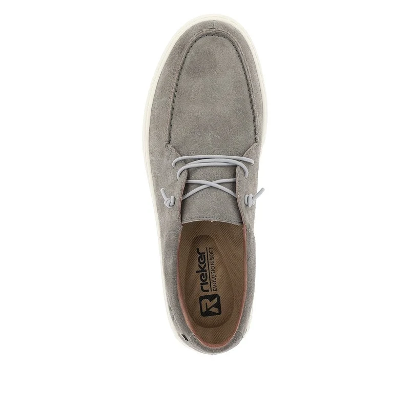 Rieker Herren Evolution Slip-On-Wildleder-Pantoletten – Grau